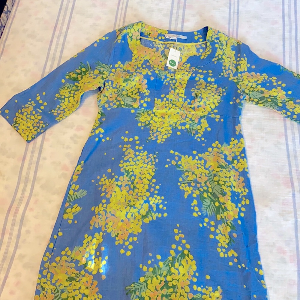 New with tags 100% linen Boden dress size 6